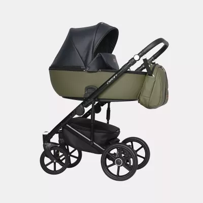 Коляска Riko Basic Ozon 2 в 1, 02 черно-зеленый Коляска Riko Basic Ozon 2 в 1, 02 черно-зеленый