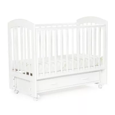 Кровать детская Bebizaro Regency, White, Маятник универсальный с ящиком