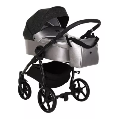 Коляска Tutis Novo Reflective 2 в 1 - Кожа Pearl Metalic/Black Print Коляска Tutis Novo Reflective 2 в 1 - Кожа Pearl Metalic/Black Print