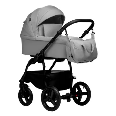 Коляска Indigo Impulse Eco 2 в 1, Ie 04, св.серая кожа+св.серый