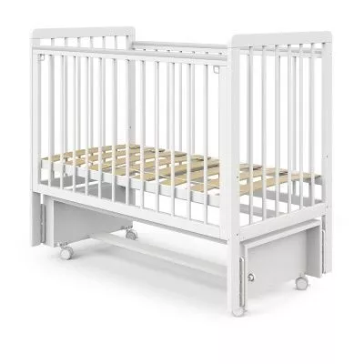 Кровать детская Pituso Tiny маятник, Белая аляска