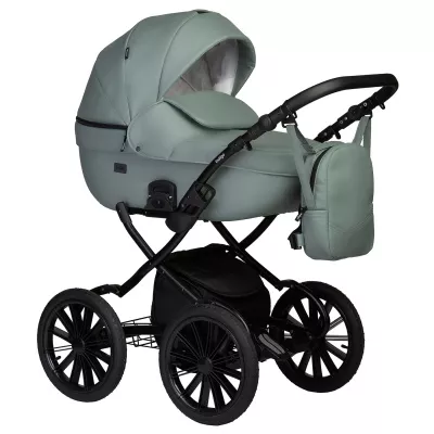 Коляска Indigo Mio Eco Plus 14" 2 в 1, 03, шалфей кожа Коляска Indigo Mio Eco Plus 14" 2 в 1, 03, шалфей кожа
