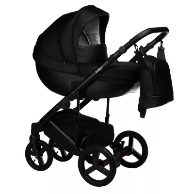 Коляска Indigo Tour Eco 2 в 1, Te 06, черная кожа