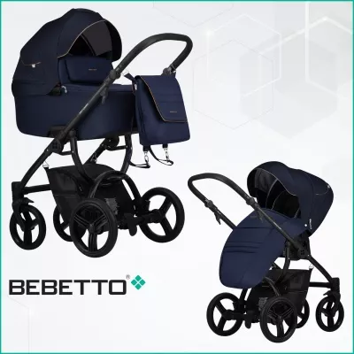 Коляска Bebetto Murano 2 в 1, (экокожа+ткань) SI04 CZM Коляска Bebetto Murano 2 в 1, (экокожа+ткань) SI04 CZM