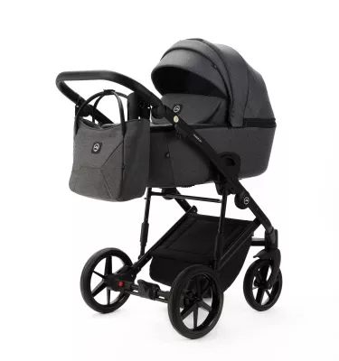 Коляска Adamex Mobi New 2 в 1, MN-TK57, темно-серый Коляска Adamex Mobi New 2 в 1, MN-TK57, темно-серый