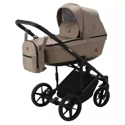 Коляска Adamex Amelia Tip 2 в 1, AM232, беж. тк.+ беж. кожа Коляска Adamex Amelia Tip 2 в 1, AM232, беж. тк.+ беж. кожа