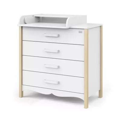 Комод пеленальный АТОН Felix, Натуральный-белый