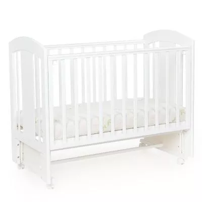 Кровать детская Bebizaro Regency Teddy маятник универсальный, White