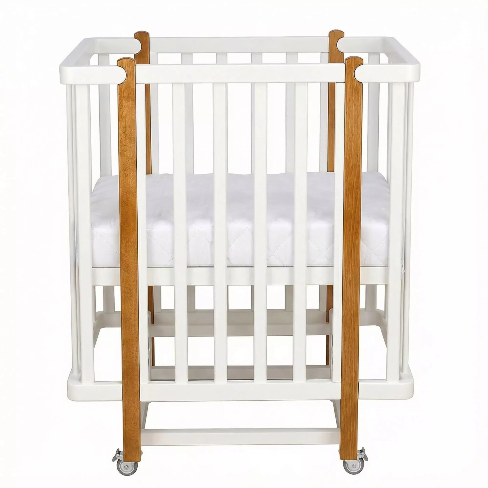 Кровать детская Polini kids Simple 355 трансформер, Белый-Дуб крафт золотой