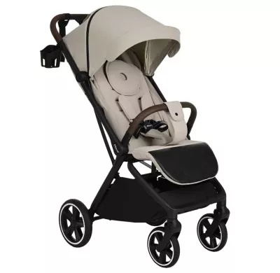 Коляска прогулочная Pituso Matrix XXL, Cappuccino New, чехол на ножки (большие колеса)