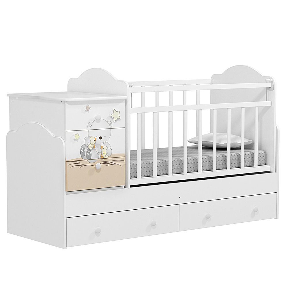 Кровать-трансформер Indigo Amici Universal, белый