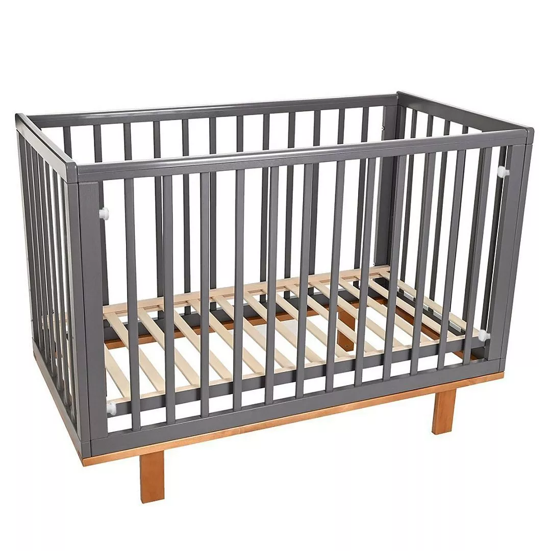 Кровать детская Pituso Mirage съемная стенка, Графит-бук