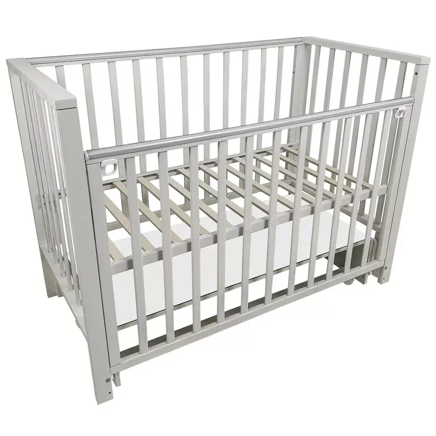 Кровать детская Indigo Norden, универсальный маятник, серый