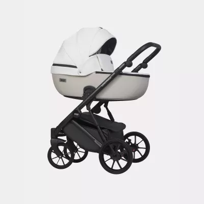 Коляска Riko Basic Montana Ecco 3 в 1, 32 White-Light Silver белый-св.серый