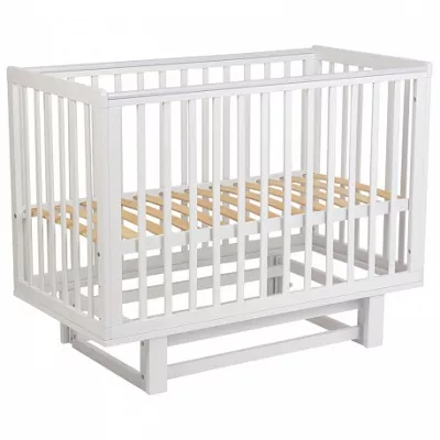 Кроватка детская Polini kids Simple 340 с маятником, Белый