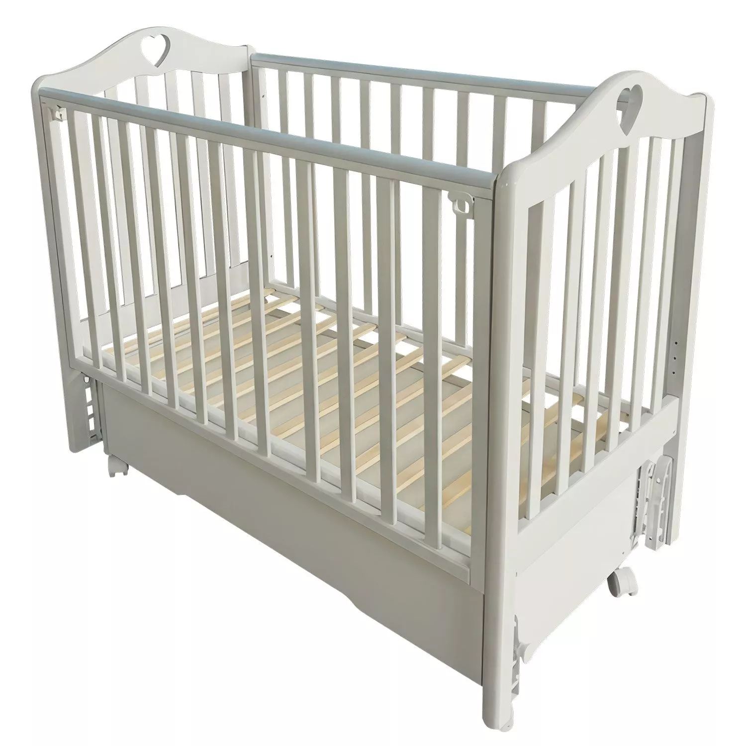 Кровать детская Антел Karolina-2, универсальный маятник, колеса, ящик, лунная ночь