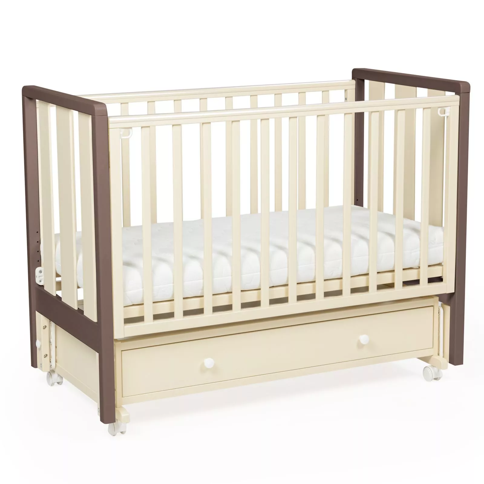 Кровать детская Bebizaro Heirloom New маятник универсальный с ящиком, Vanilla/cacao