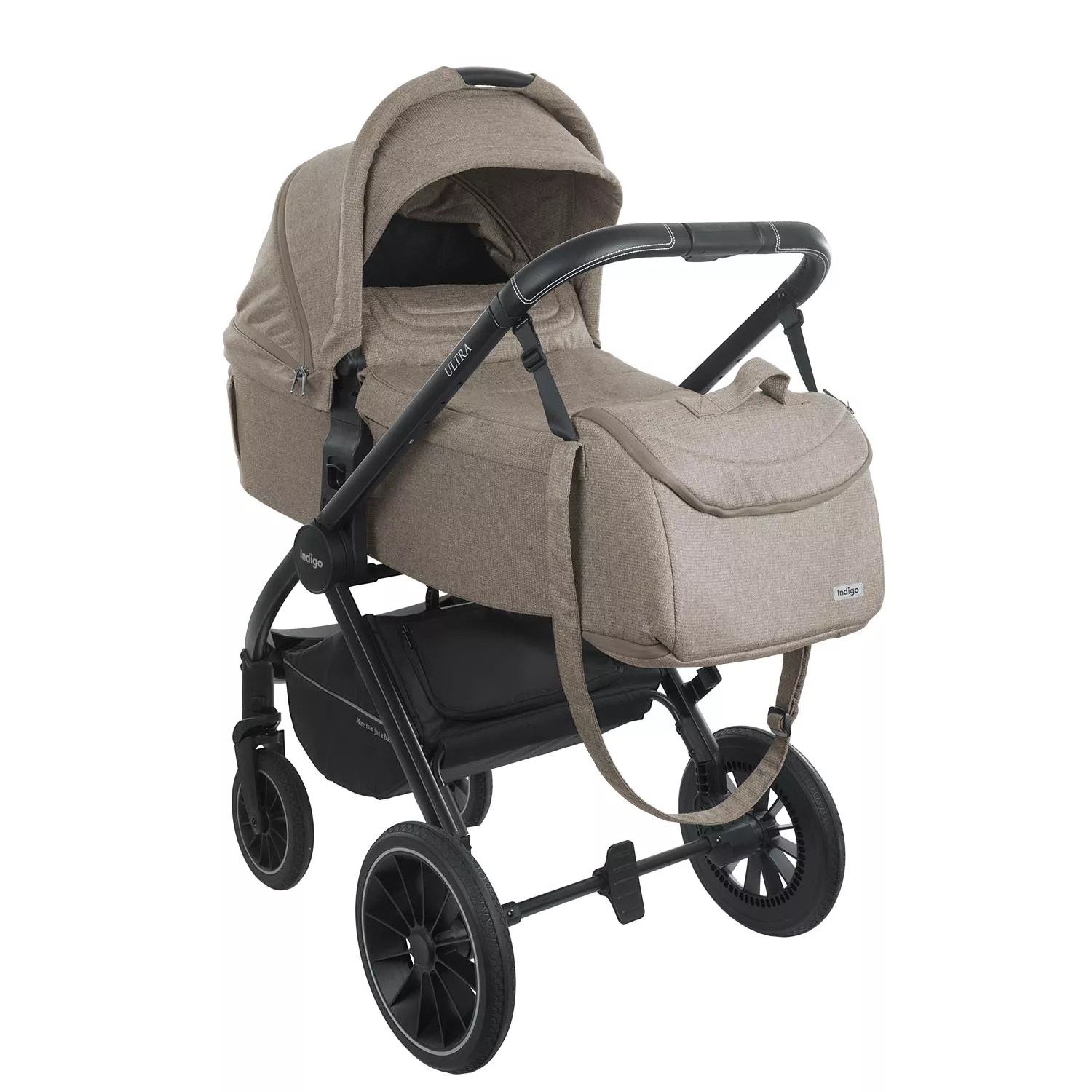 Коляска Indigo Ultra 3 в 1, бежевый Коляска Indigo Ultra 3 в 1, бежевый