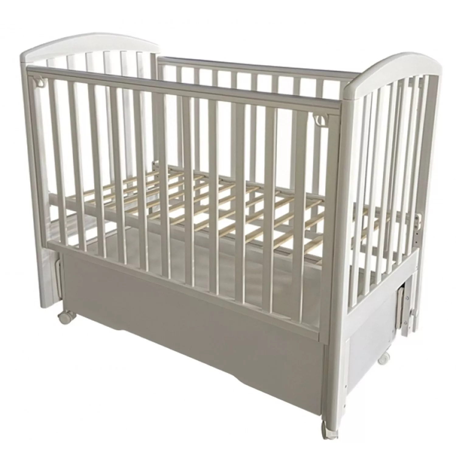 Кровать детская Антел Alita-2, универсальный маятник, колеса, ящик, лунная ночь