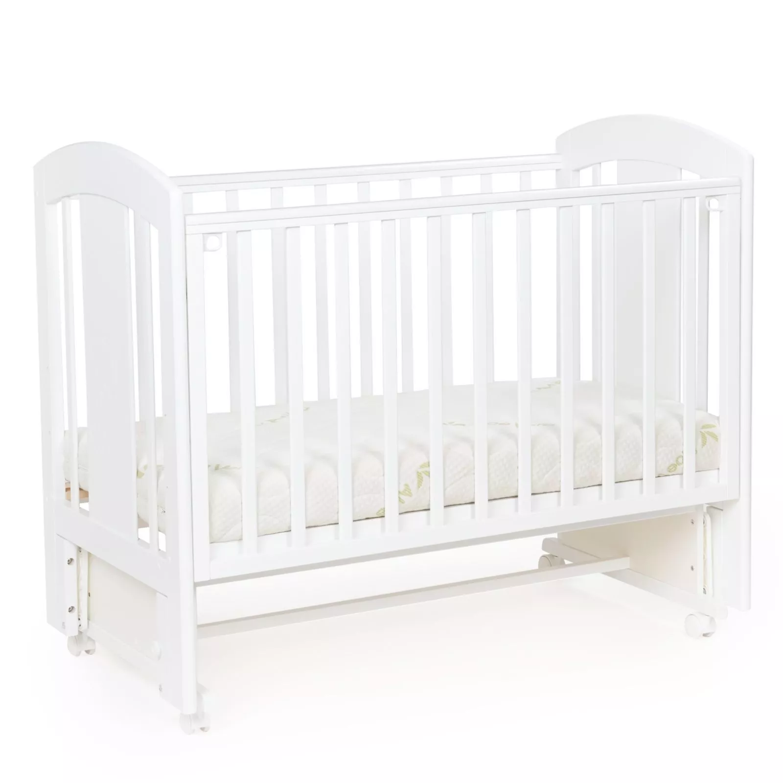 Кровать детская Bebizaro Regency Teddy маятник универсальный, White