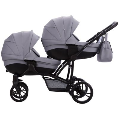Коляска для двойни Bebetto42 Сomfort PRO 2 в 1 (экокожа) – 01