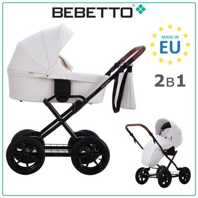 Коляска Bebetto Aquarius PRO 2 в 1, (экокожа) 01 CZM
